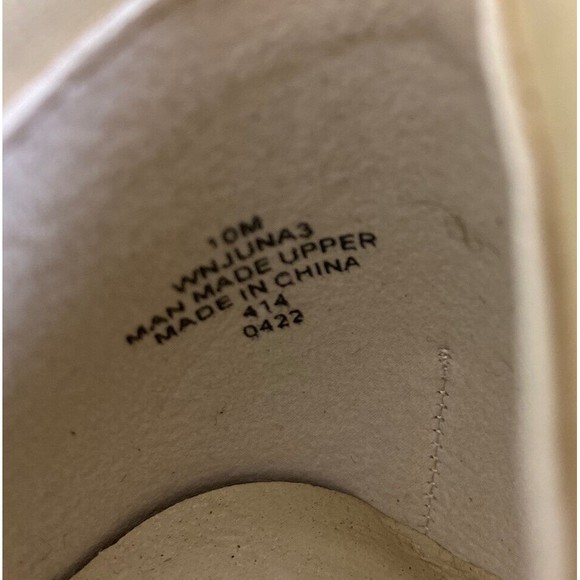 Nine West Combat Boots Platform Women's Size 10M Cream Black Lace Up Steam Punk - Picture 9 of 12